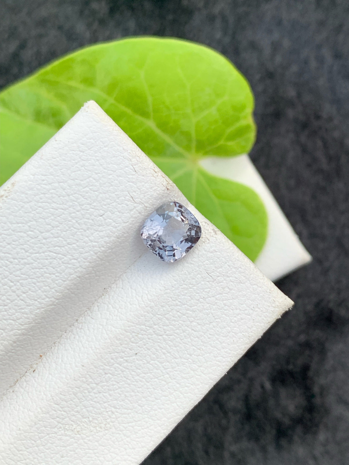 Grey Spinel Loose Gemstone: 1.25 CT Cushion Cut, Afghanistan Origin