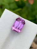 6.50 CT Lilac Kunzite Gemstone: Emerald Cut Loose Spodumene