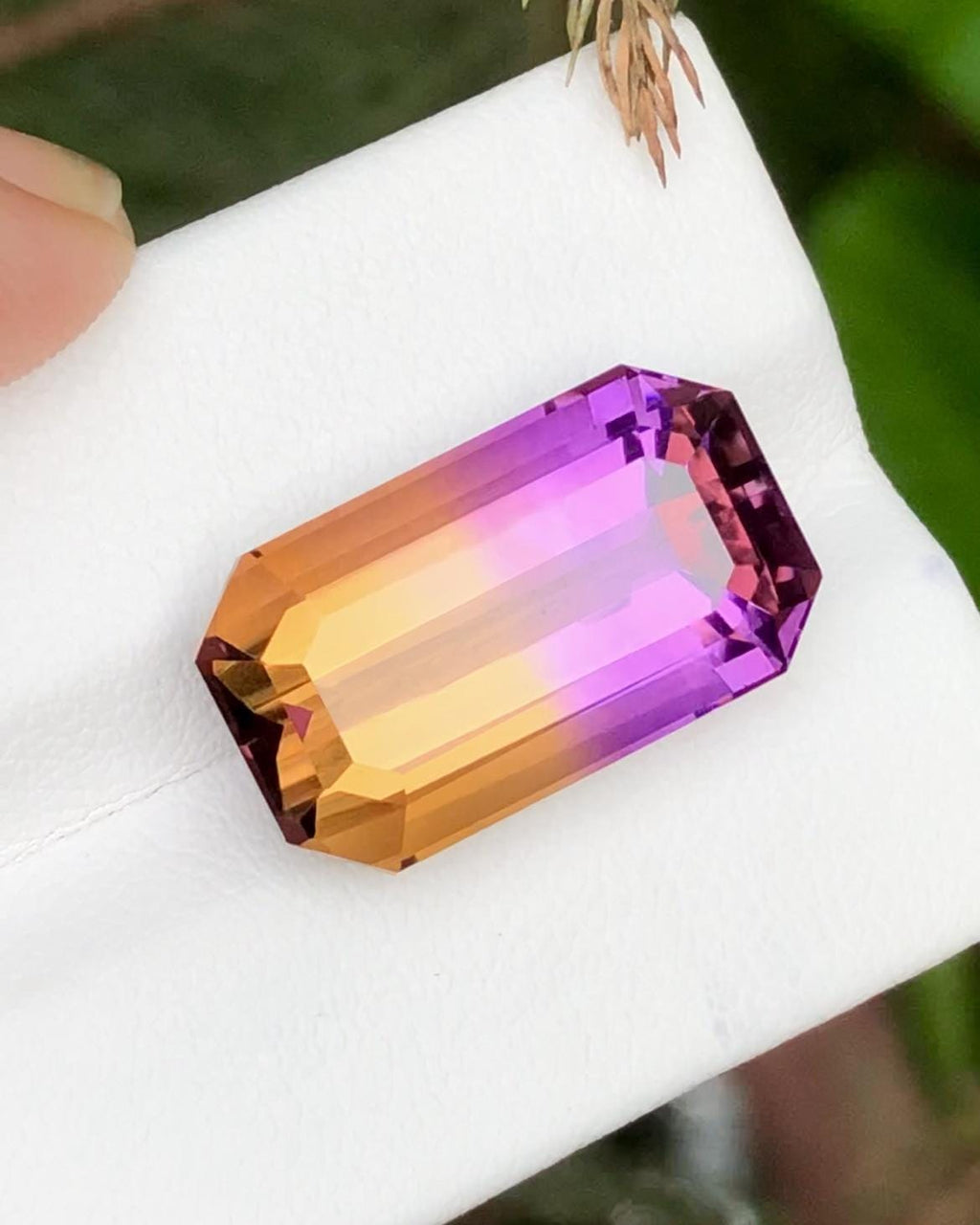 Ametrine 16.90 ct Emerald Cut • Bi-Color Gemstone from Bolivia