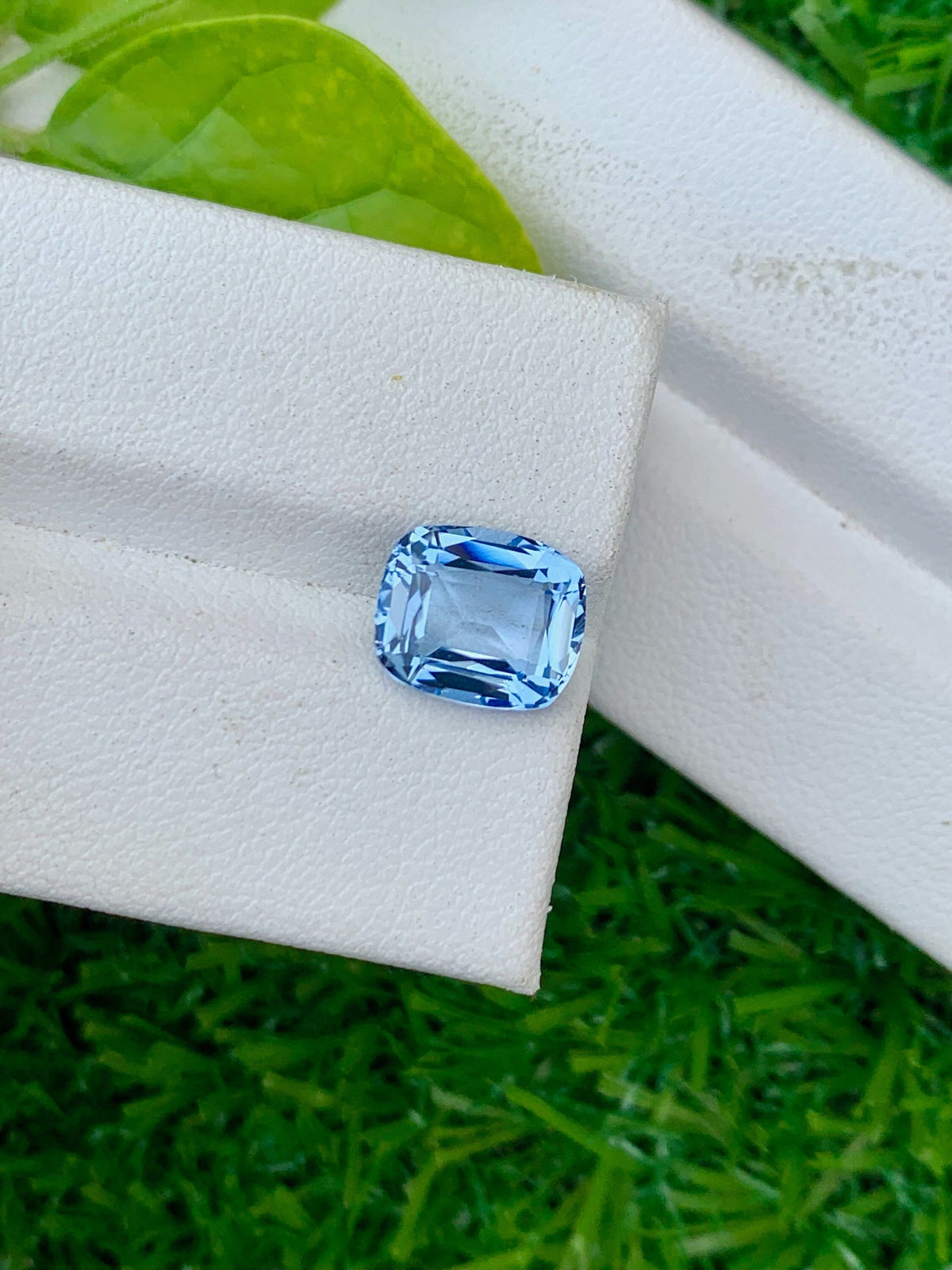 Natural Santa Maria Aquamarine Gemstone: 2.80 CT Flawless Cushion Cut