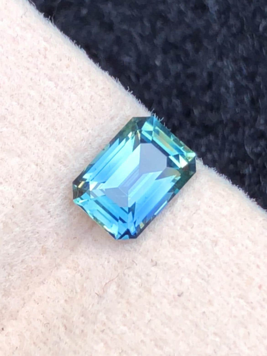 Teal Sapphire 1.05ct Emerald Cut – Madagascar Certified