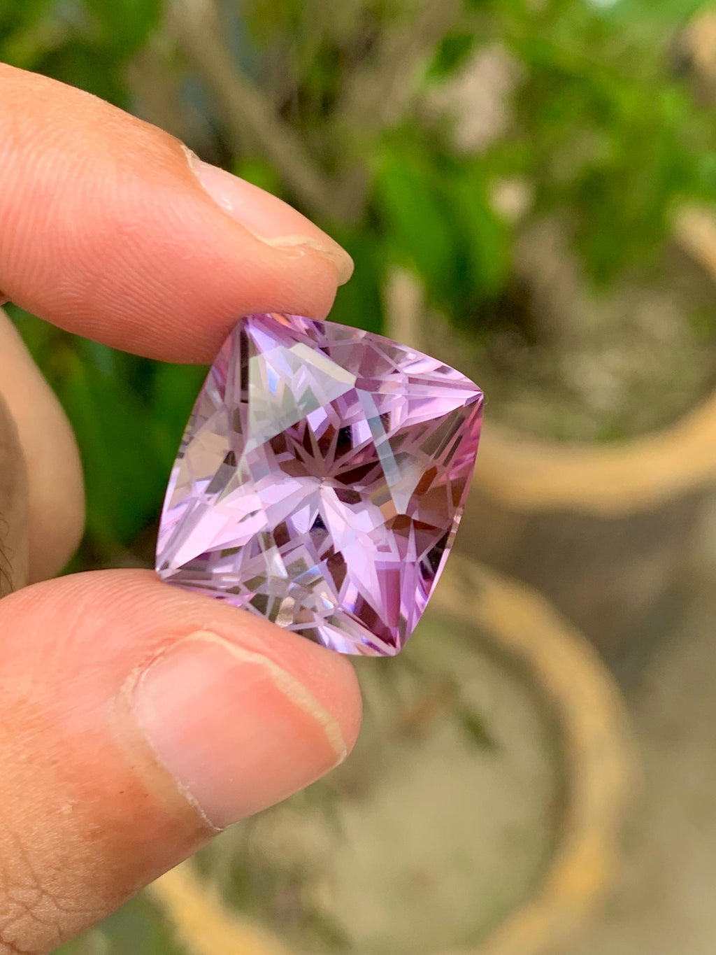 Amethyst 28.90ct Fancy Cut from Brazil – Rich Purple Collector’s Gemstone