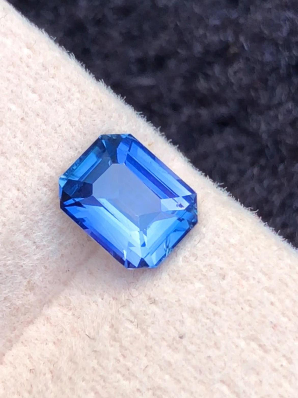Blue Sapphire 1.14ct Emerald Octagonal Cut Madagascar