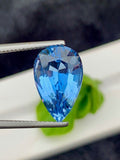 Natural Santa Maria Aquamarine Gemstone: 7.15 CT Pear Cut Stone