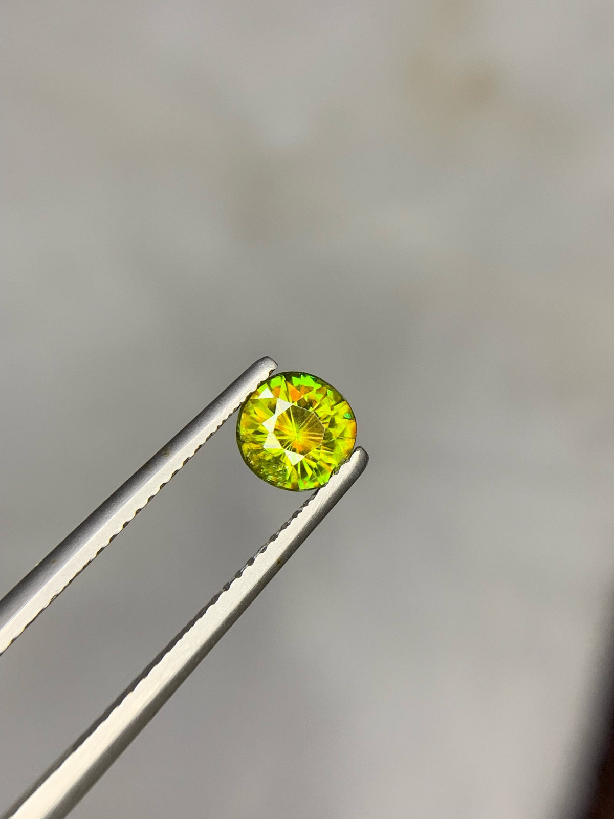 1.05 Carat Natural Chrome Sphene Gemstone: Nugget Green Sparkle