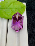 Pink Purple Amethyst Gemstone: 45.60 CT Fancy Cut Stone