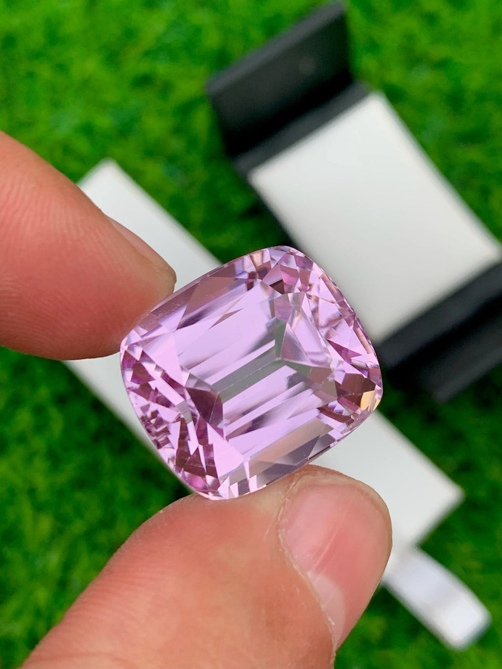 Pink Kunzite Stone For Jewelry Making, Faceted Kunzite Gemstone, 43.10 CT