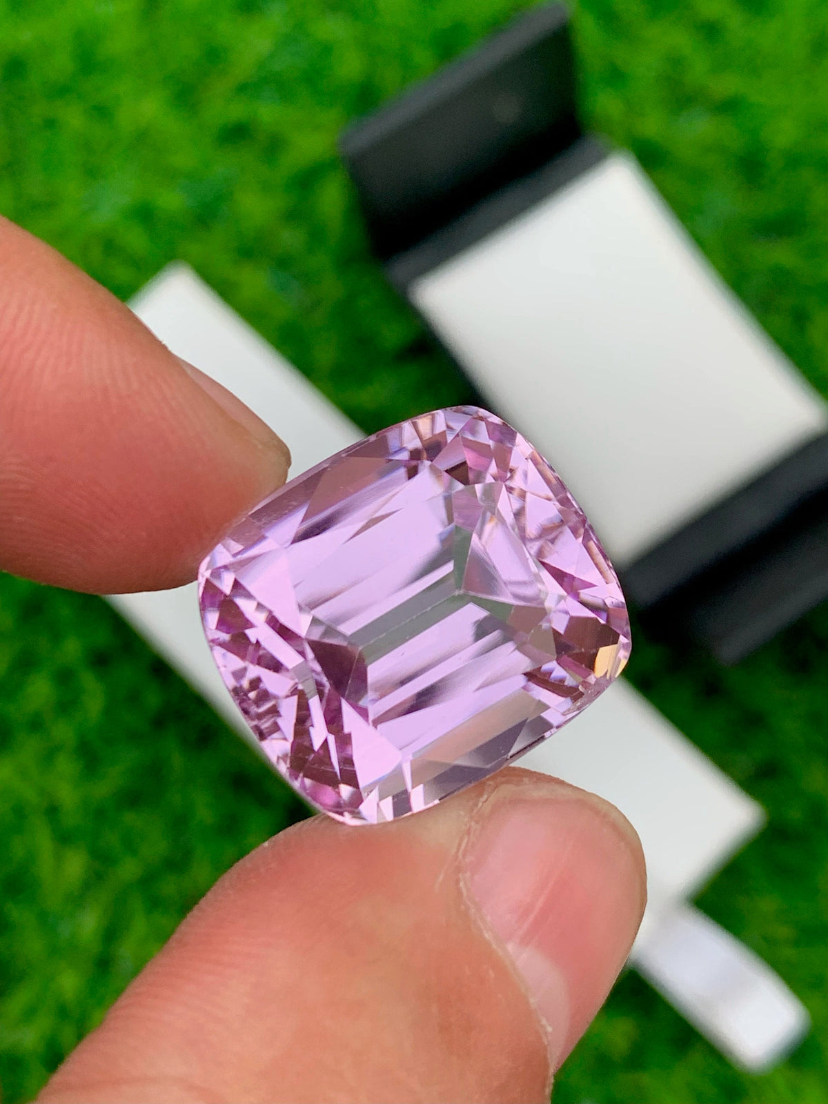 Pink Kunzite Stone For Jewelry Making, Faceted Kunzite Gemstone, 43.10 CT