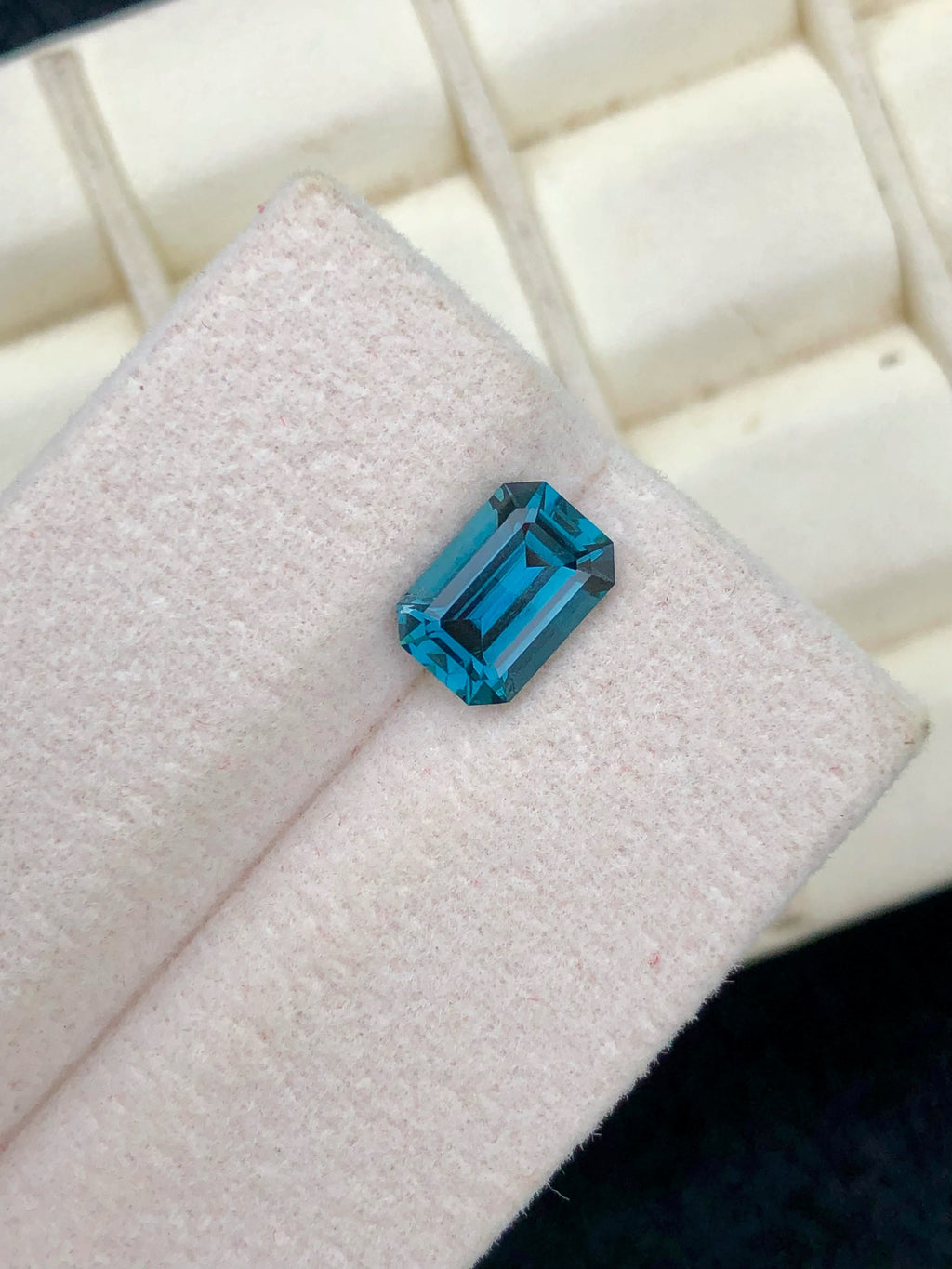 Blue Lagoon Tourmaline Gemstone: Emerald Cut, 1.40 CT, Afghanistan