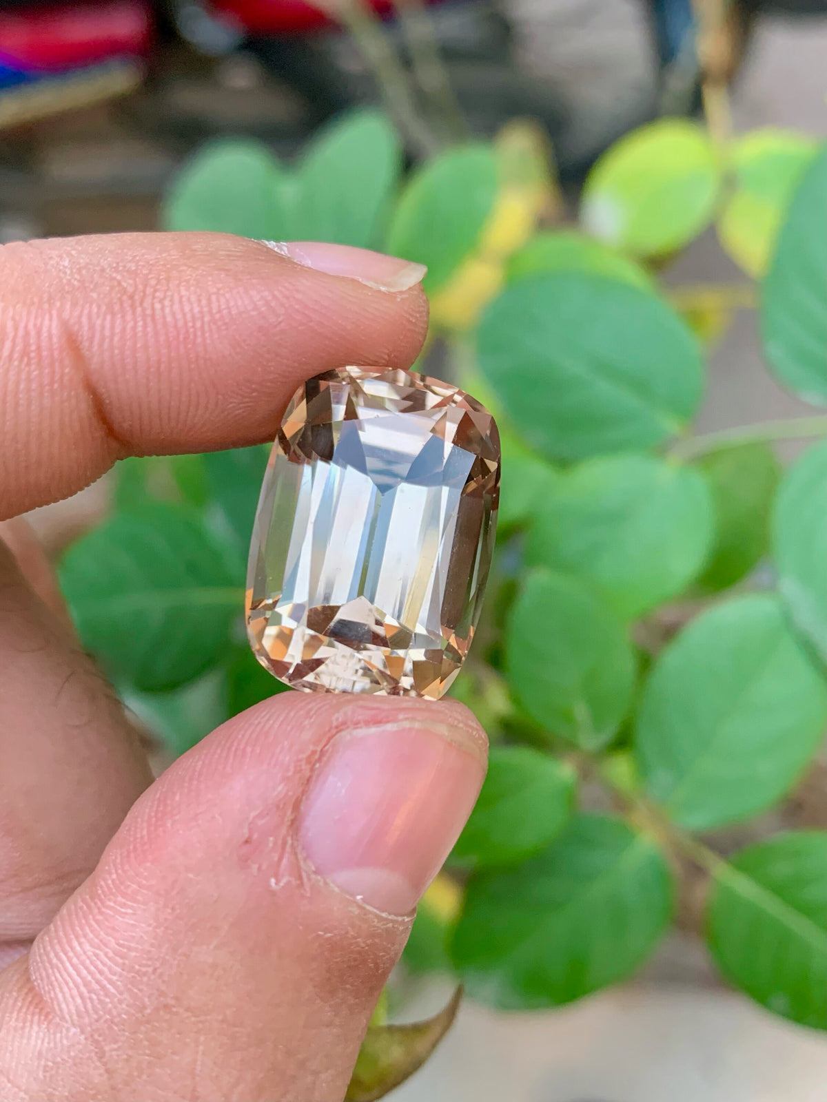 Imperial Topaz Loose Gemstone: 36.80 CT Cushion Cut, Brazil
