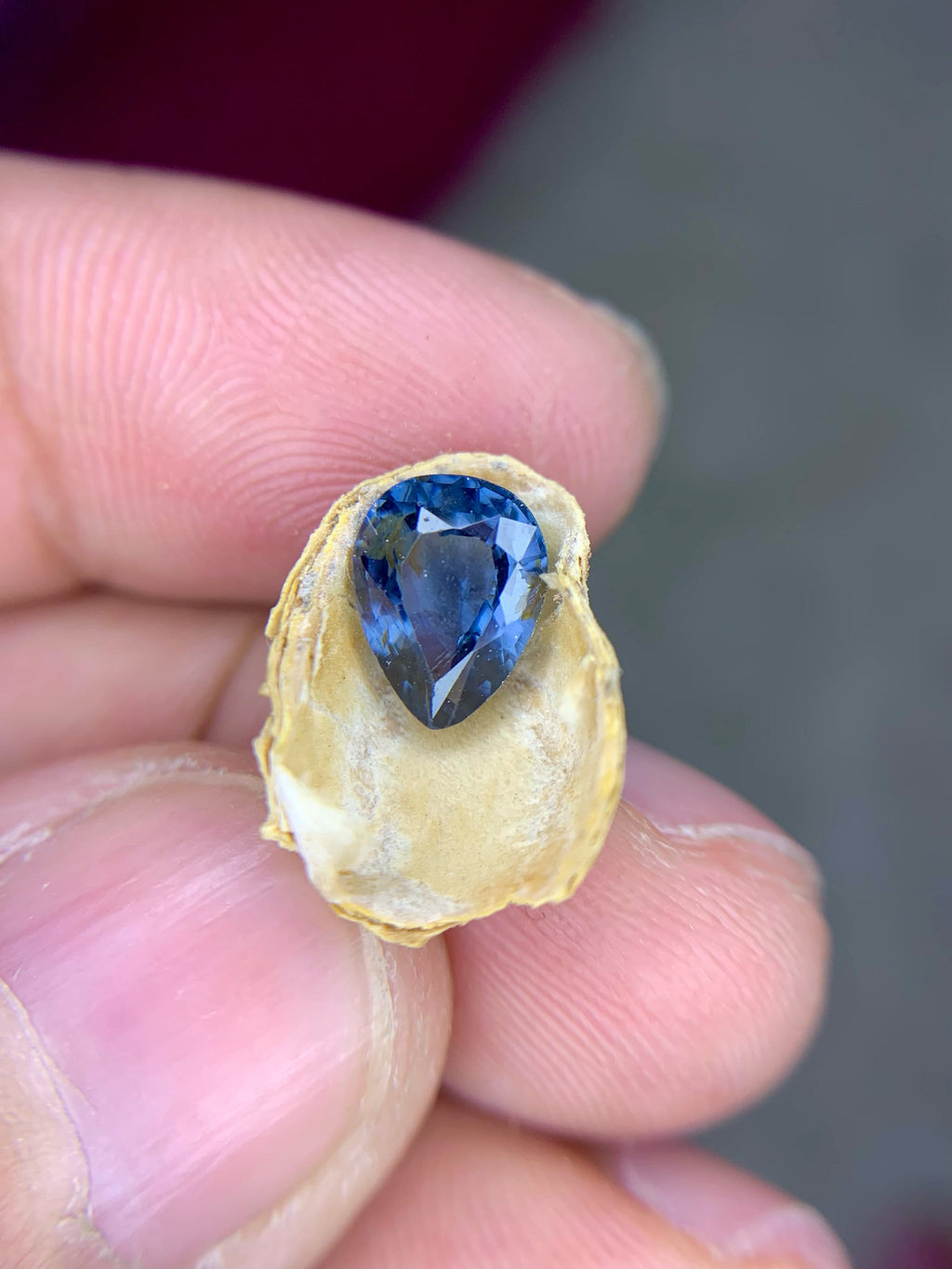 Royal Blue Spinel Gemstone: Pear Shape Faceted Loose Stone, 1.65 CT