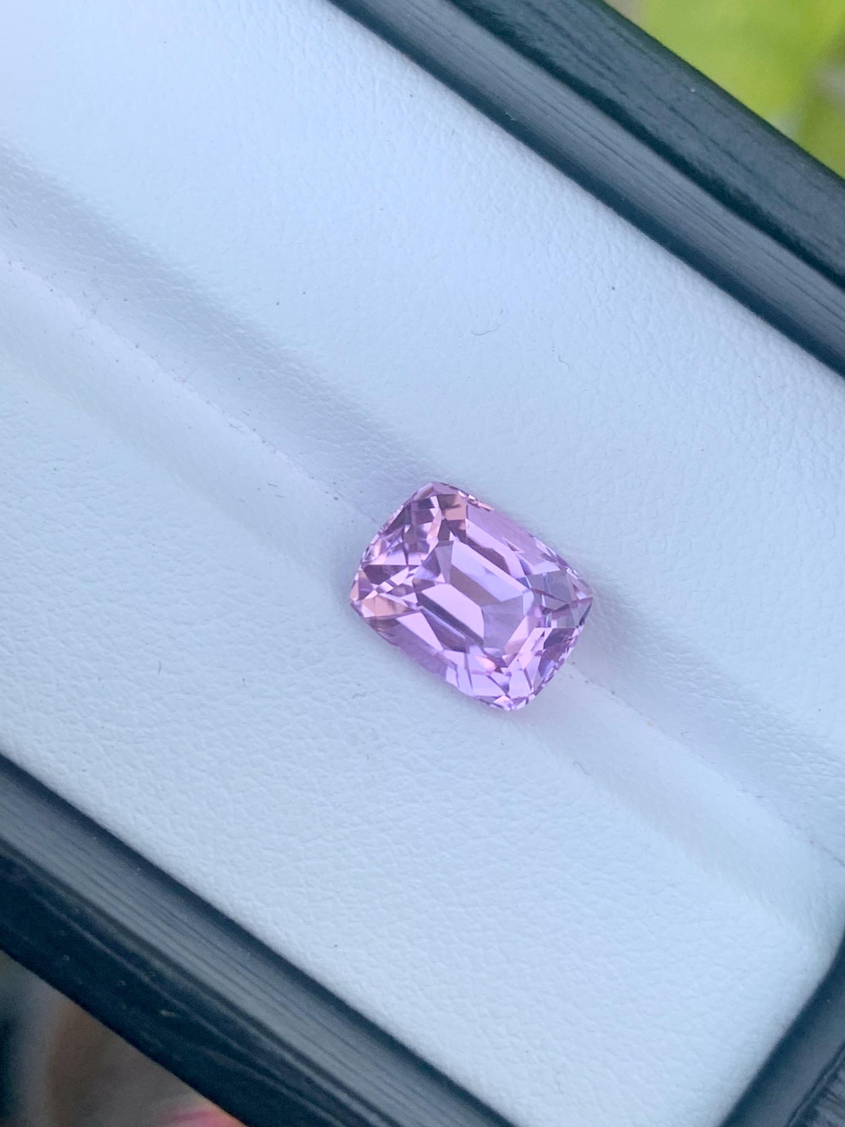 Baby Pink Kunzite Gemstone: 4.10 CT Cushion Cut Spodumene