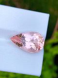 Pink Morganite 7.35 ct Pear Cut – From Pakistan