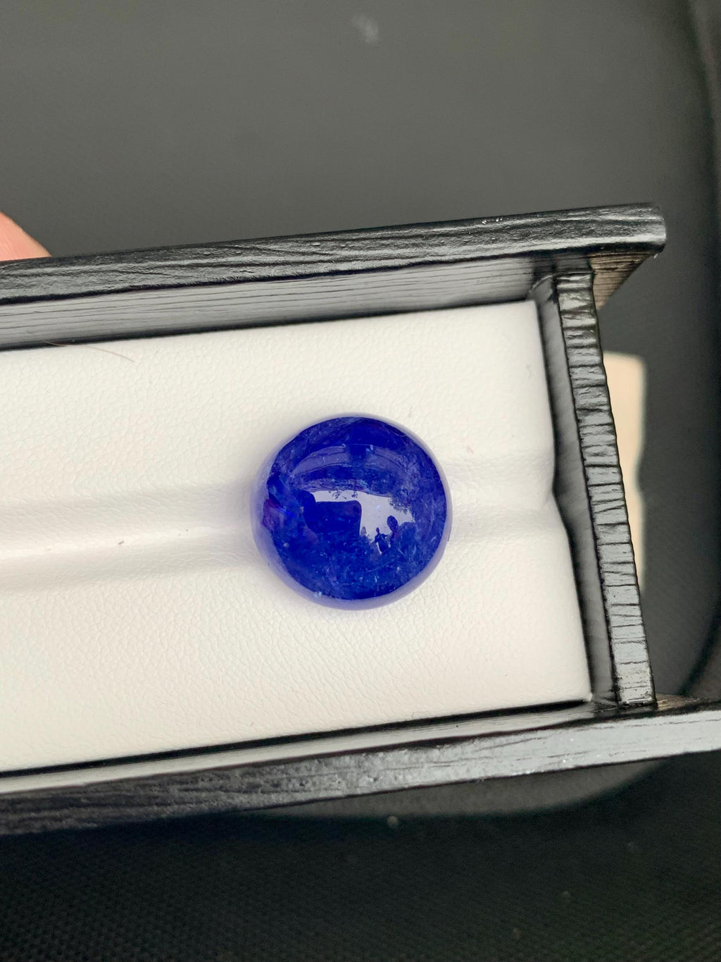 AAA Tanzanite Cabochon: Deep Blue-Violet Gemstone, December Birthstone (25.3 Carat