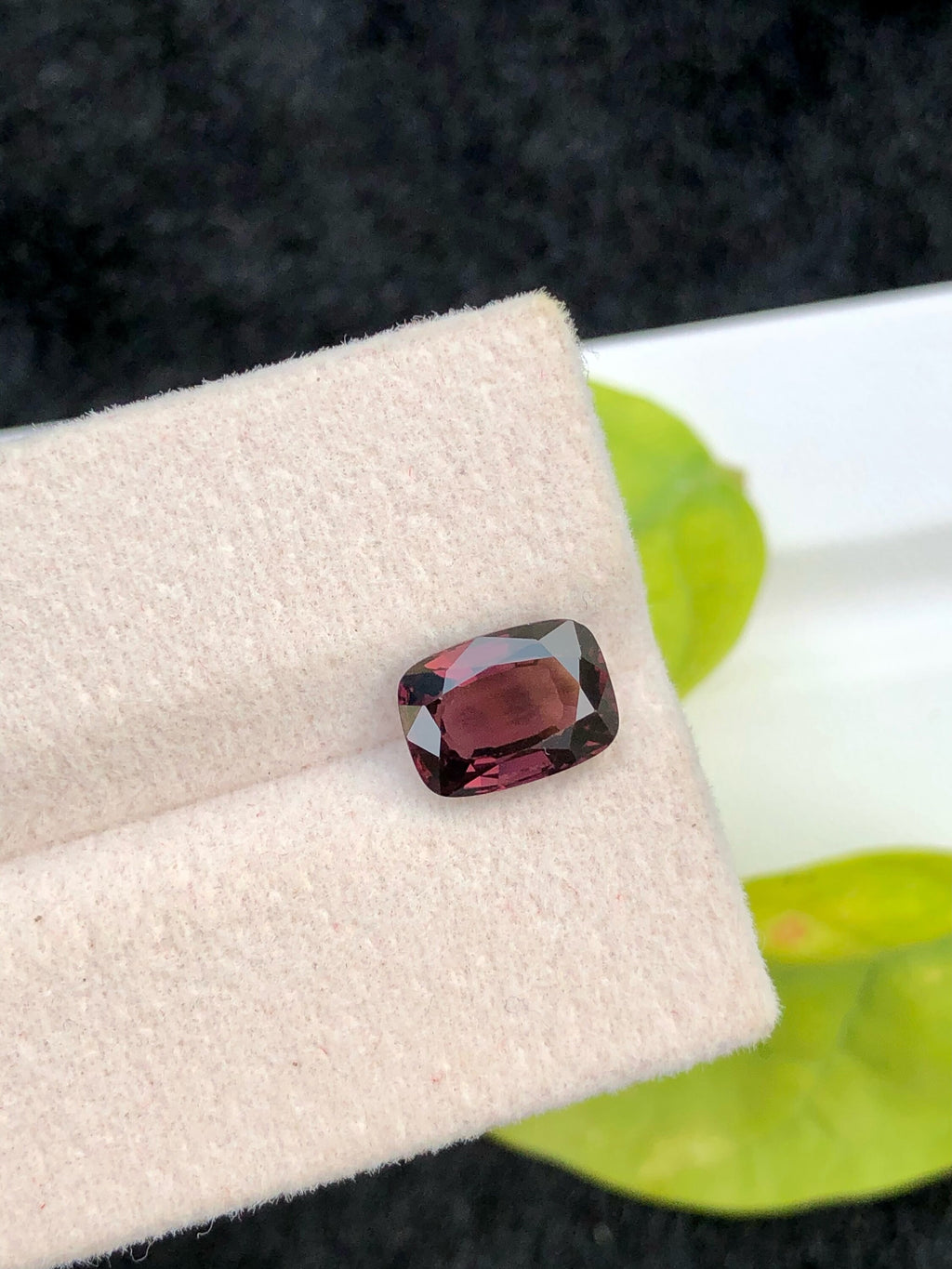 2.10 Carat Purple Spinel Gemstone: Natural Faceted Burma Stone (7x5x3 mm)