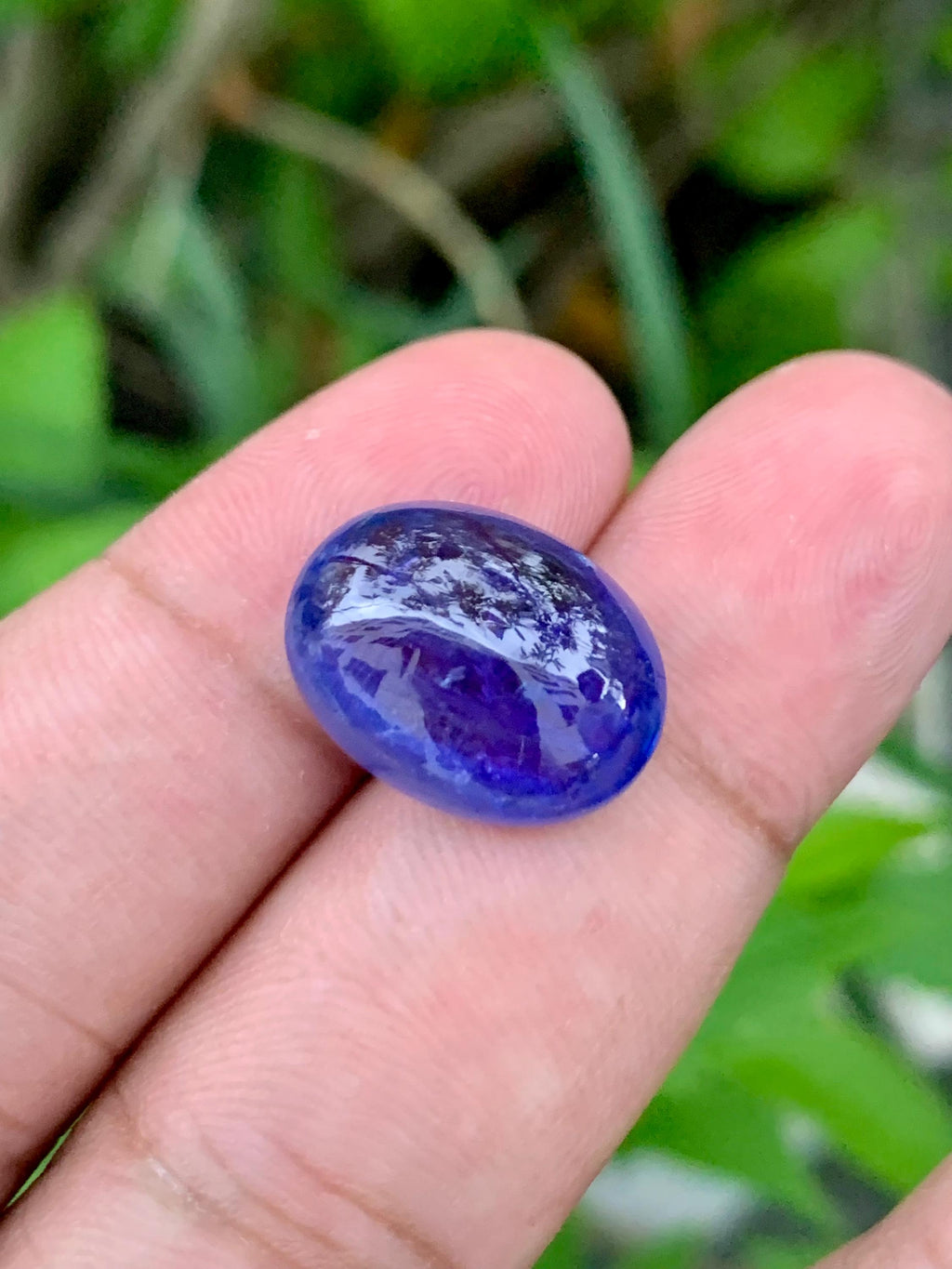 AAA Tanzanite Cabochon: 14.52 Carat Loose Gemstone - December Birthstone