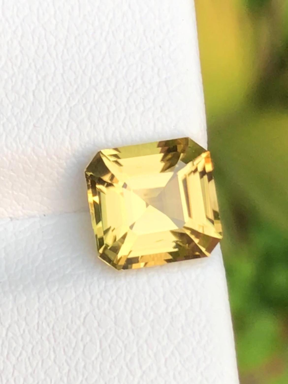 Natural Sinhalite 2.84ct Octagonal Cut – Certified Ceylon Faceted Gemstone