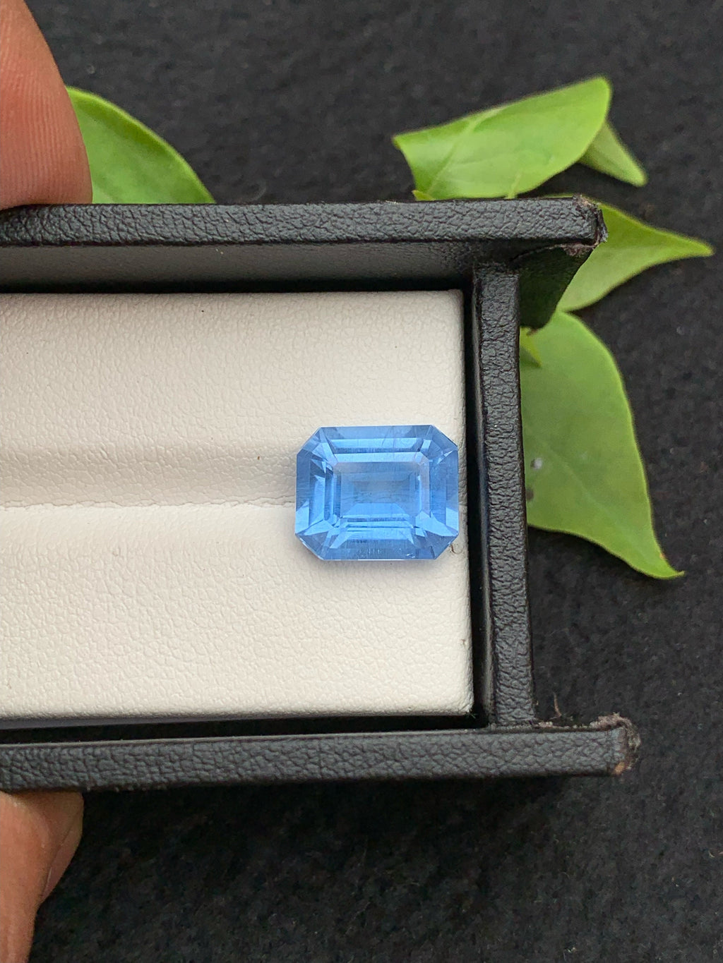 Emerald Cut Aquamarine Gemstone: Deep Sea Color, 5.40 Carats