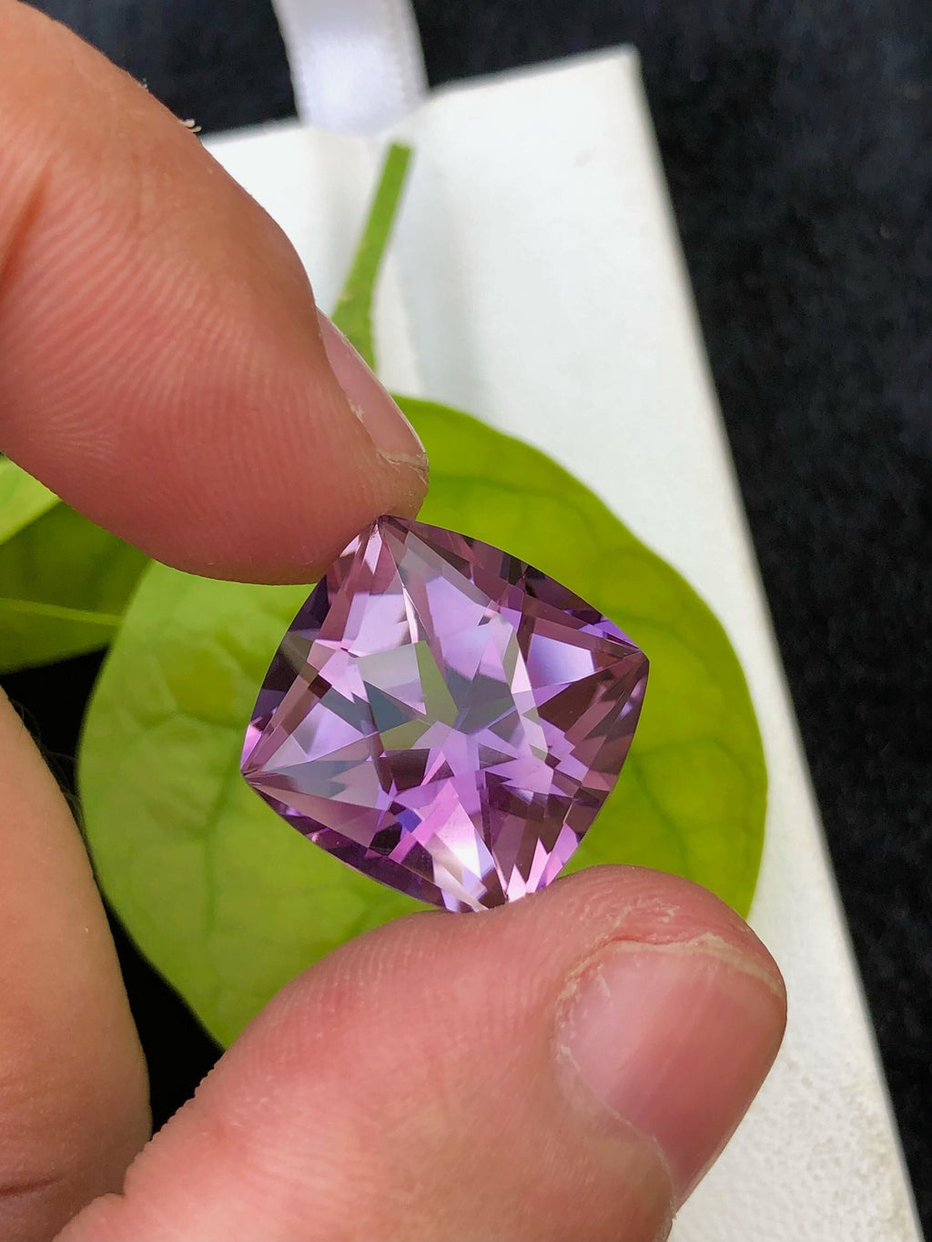 Fancy Cut Amethyst Gemstone: Natural Purple Ring Stone, 14.25 CT