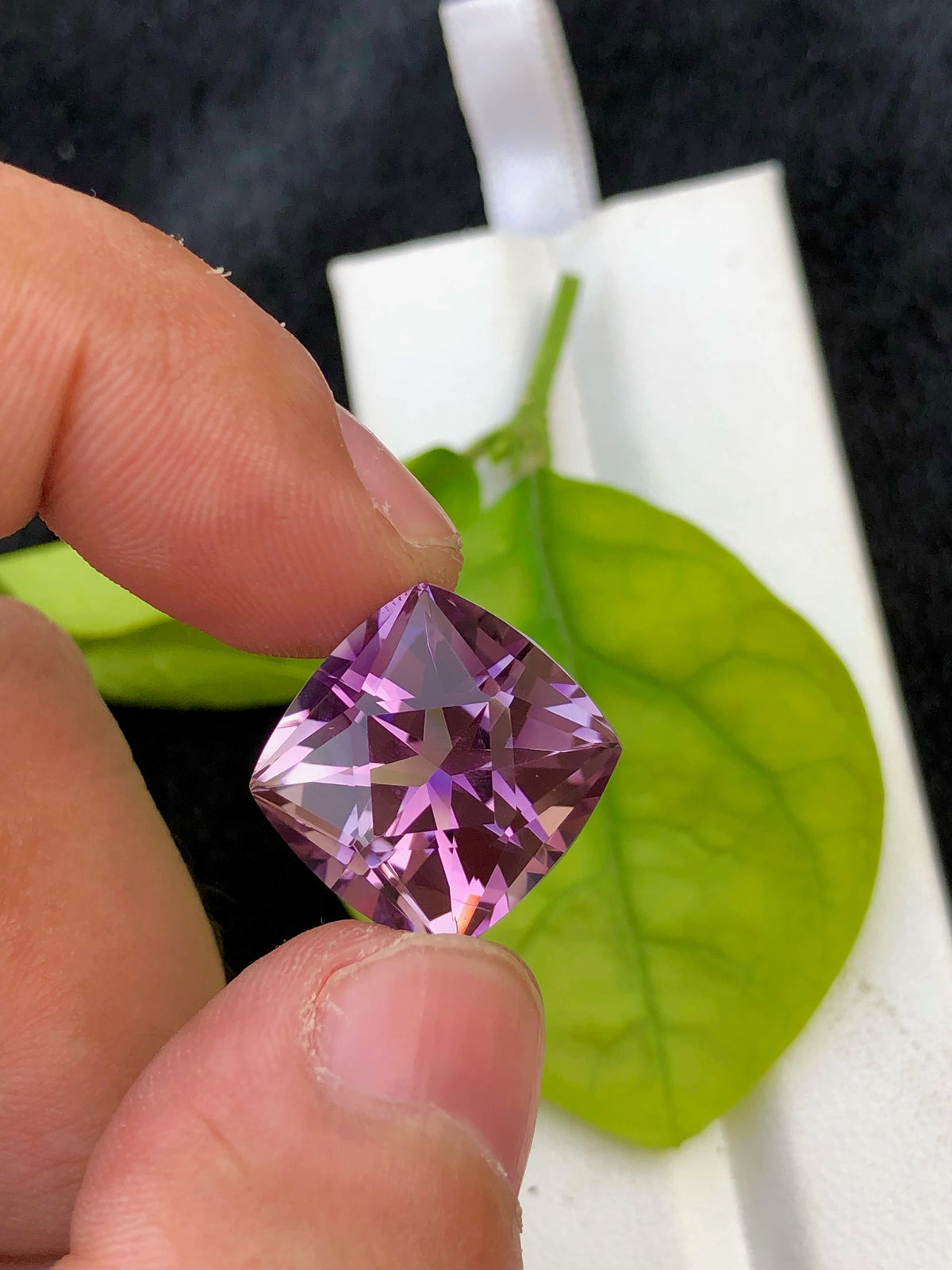 Fancy Cut Amethyst Gemstone: Natural Purple Ring Stone, 14.25 CT