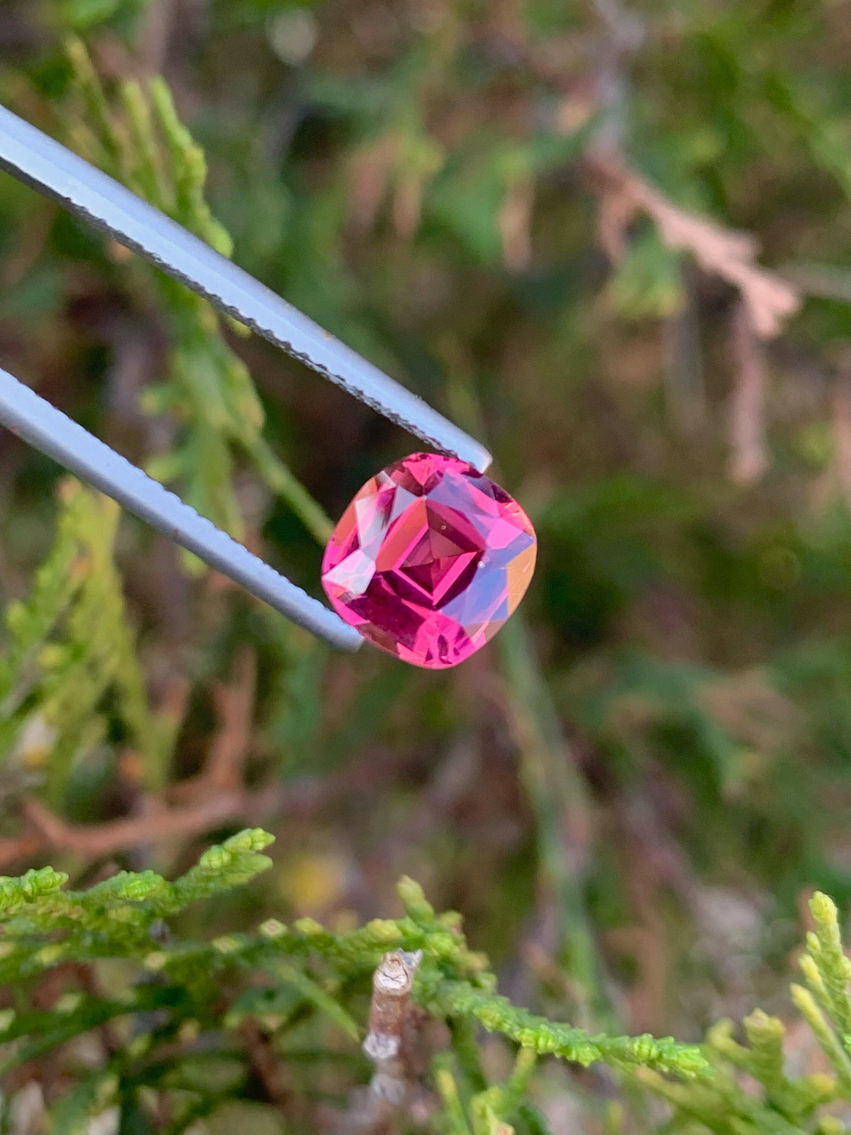 Pink Tourmaline Gemstone: 2.15 CT Cushion Cut, October Birthstone