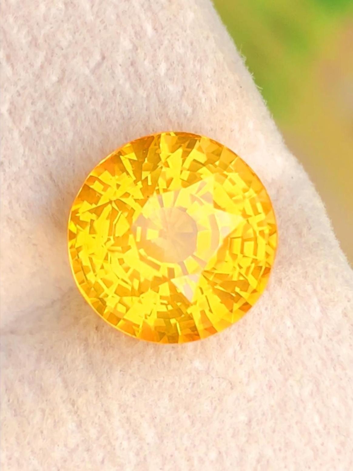 Vivid Yellow Sapphire 5.00ct Pear Cut From Ceylon