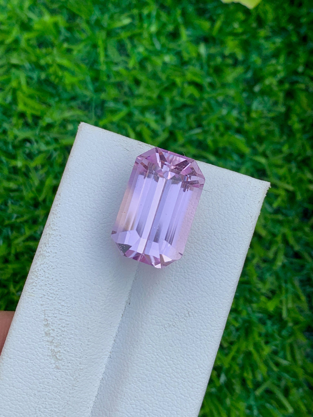 Pink Kunzite Gemstone: 20.45 Carat Emerald Cut, Afghanistan Origin