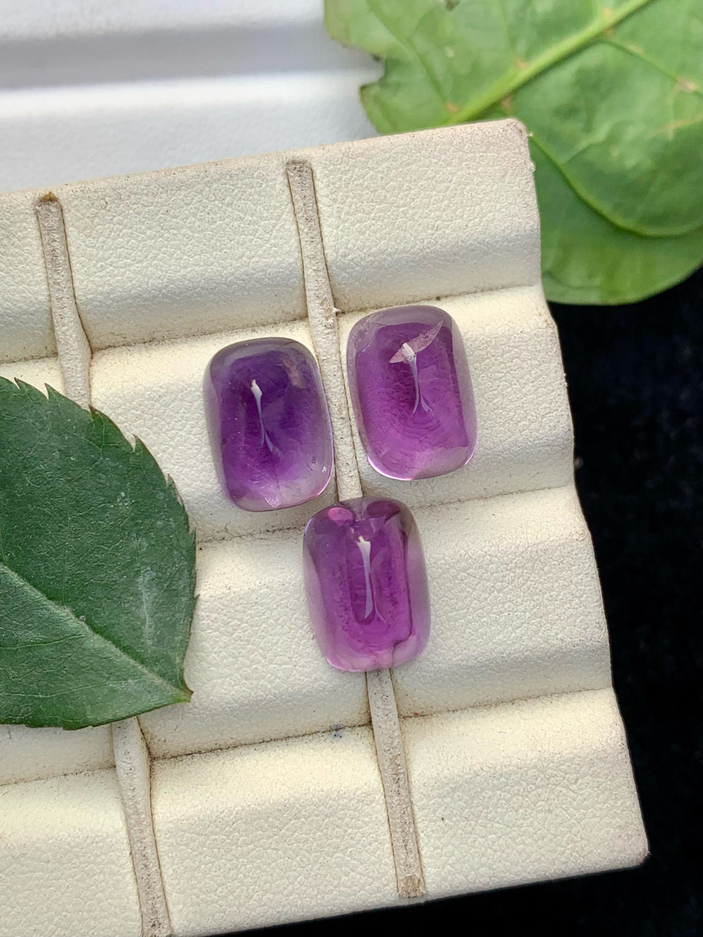 Deep Purple Amethyst Sugarloaf Cabochon Set - 17.90 Carat