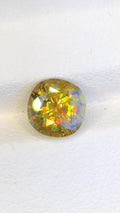 Natural Fire Sphene Gemstone: Round Faceted Titanite, 1.95 CT