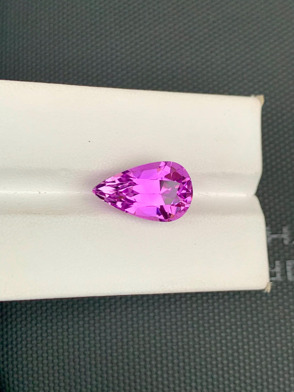Deep Pink Kunzite Gemstone: Faceted Pear Cut, October Birthstone, 11.67 CT