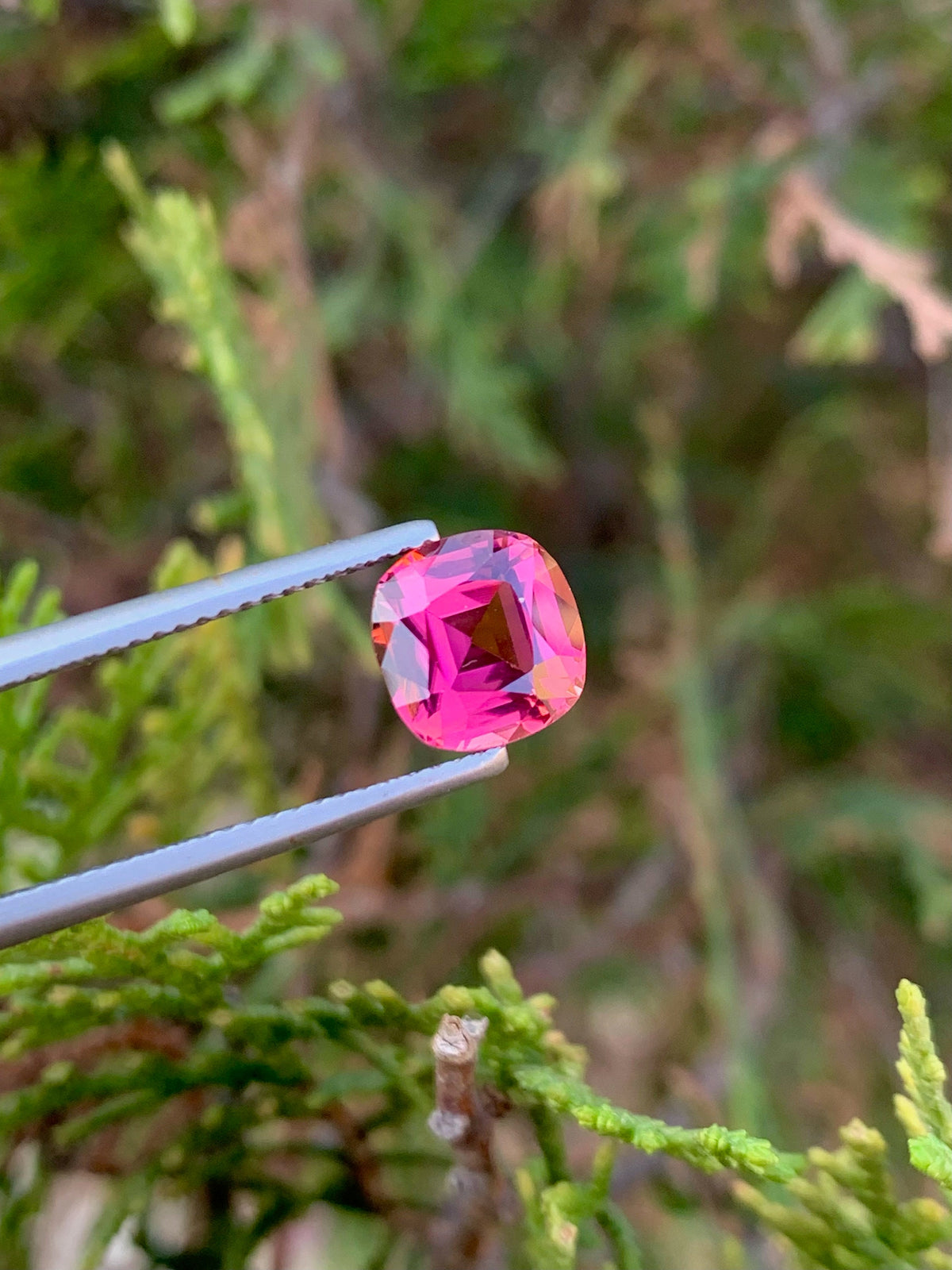 Pink Tourmaline Gemstone: 2.15 CT Cushion Cut, October Birthstone