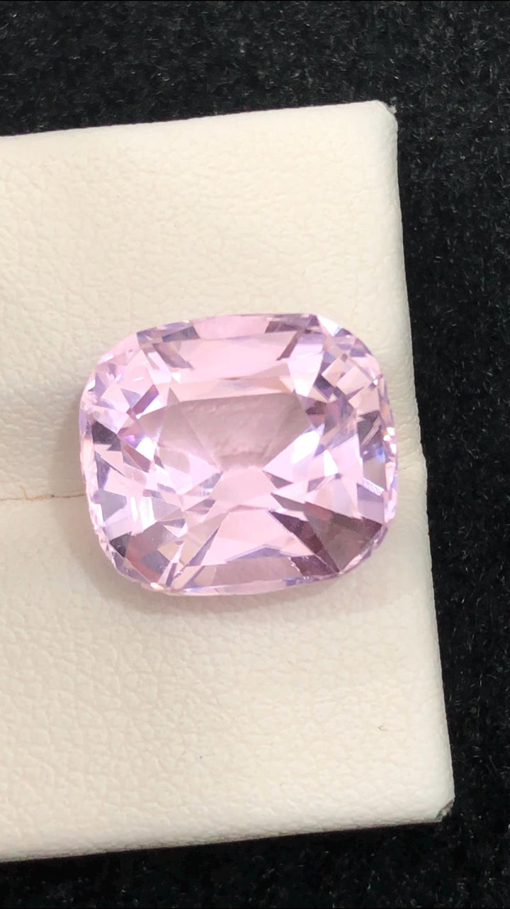 Natural Pink Kunzite Cushion Cut Gemstone – 10.45 Carats from Afghanistan