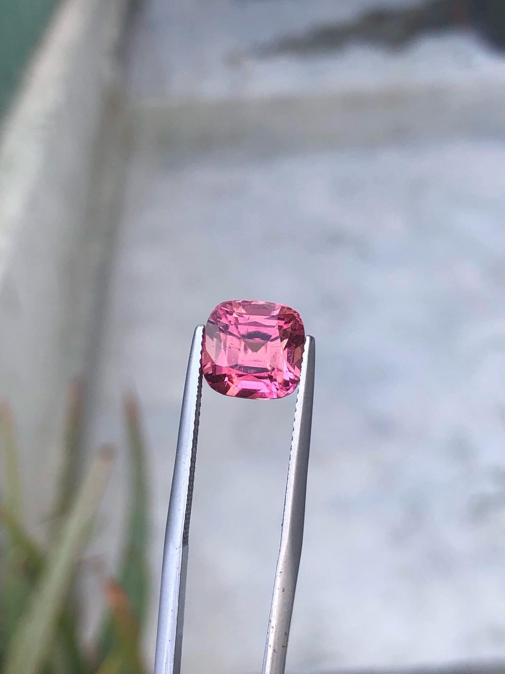 Pink Tourmaline Gemstone: 5.00 Carat Cushion Cut, October Birthstone