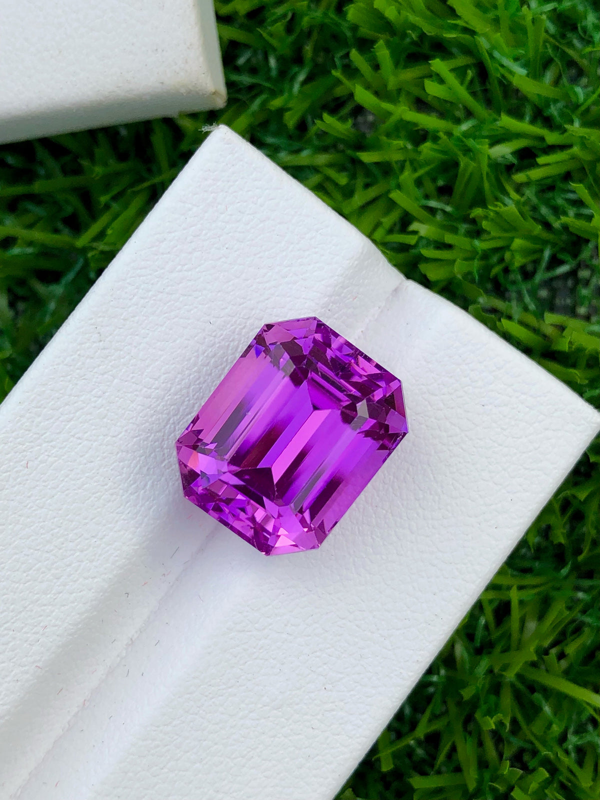 Magenta Kunzite Gemstone: Emerald Cut, 17.50 CT, Afghanistan Origin