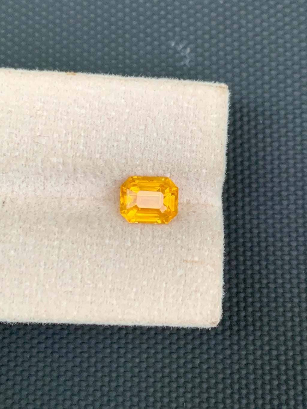 Natural Yellow Sapphire Gemstone: Ascher Cut, 2 CT, Jewelry Stone
