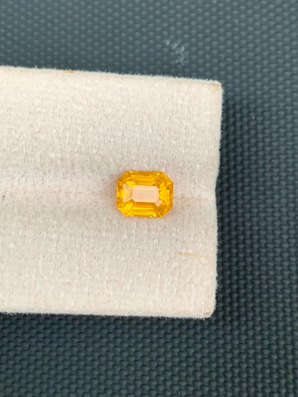 Natural Yellow Sapphire Gemstone: Ascher Cut, 2 CT, Jewelry Stone
