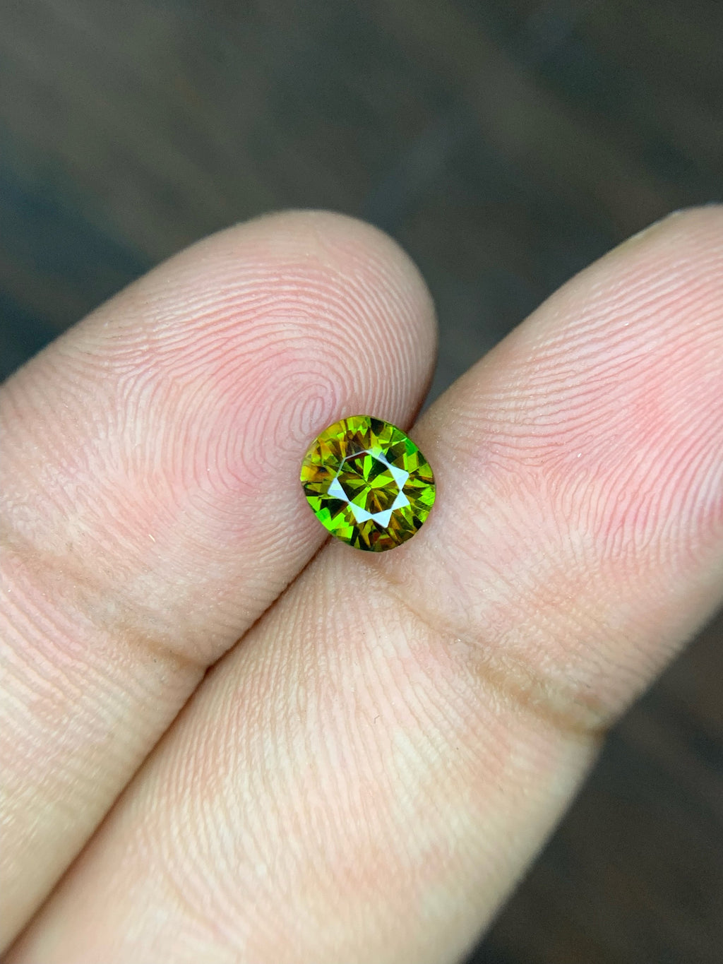 Natural Sphene Gemstone: 0.80 CT Round Cut, Himalayan Origin