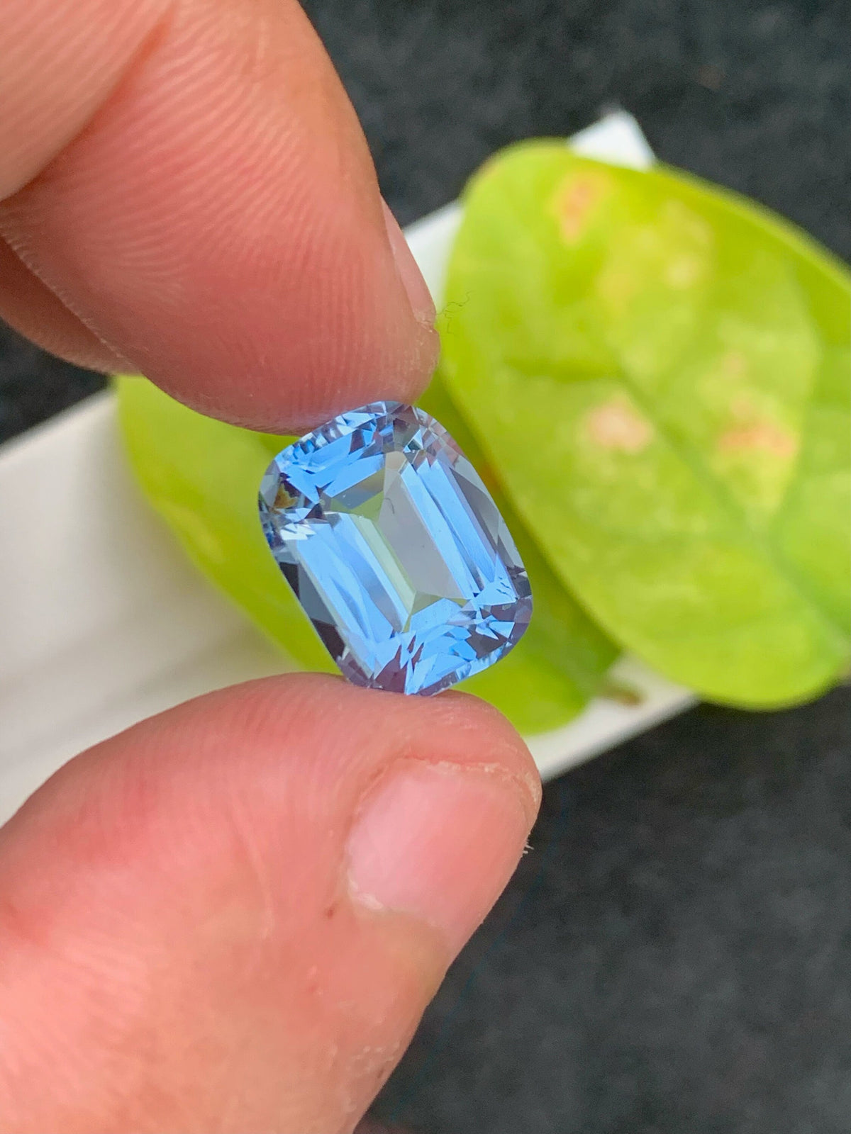 Santa Maria Aquamarine Gemstone: 5.25 CT Cushion Cut, Brazil