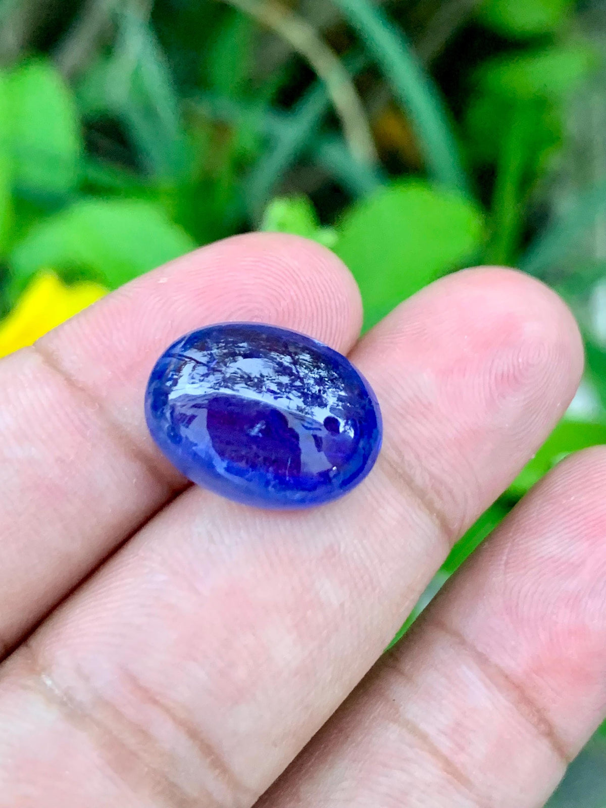 AAA Tanzanite Cabochon: 14.52 Carat Loose Gemstone - December Birthstone