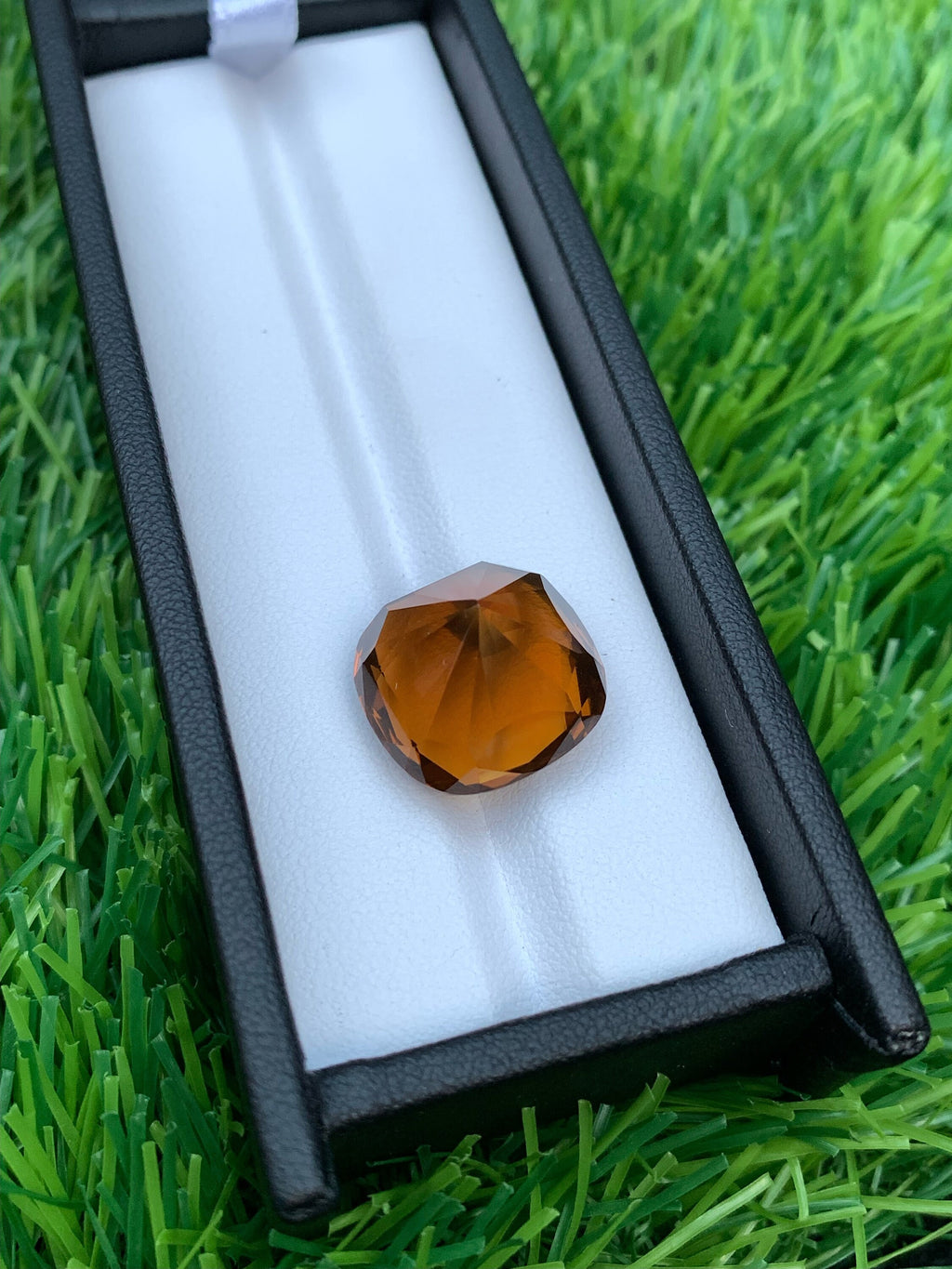Orange Citrine Gemstone: 19 Carat Round Cushion Cut, November Birthstone