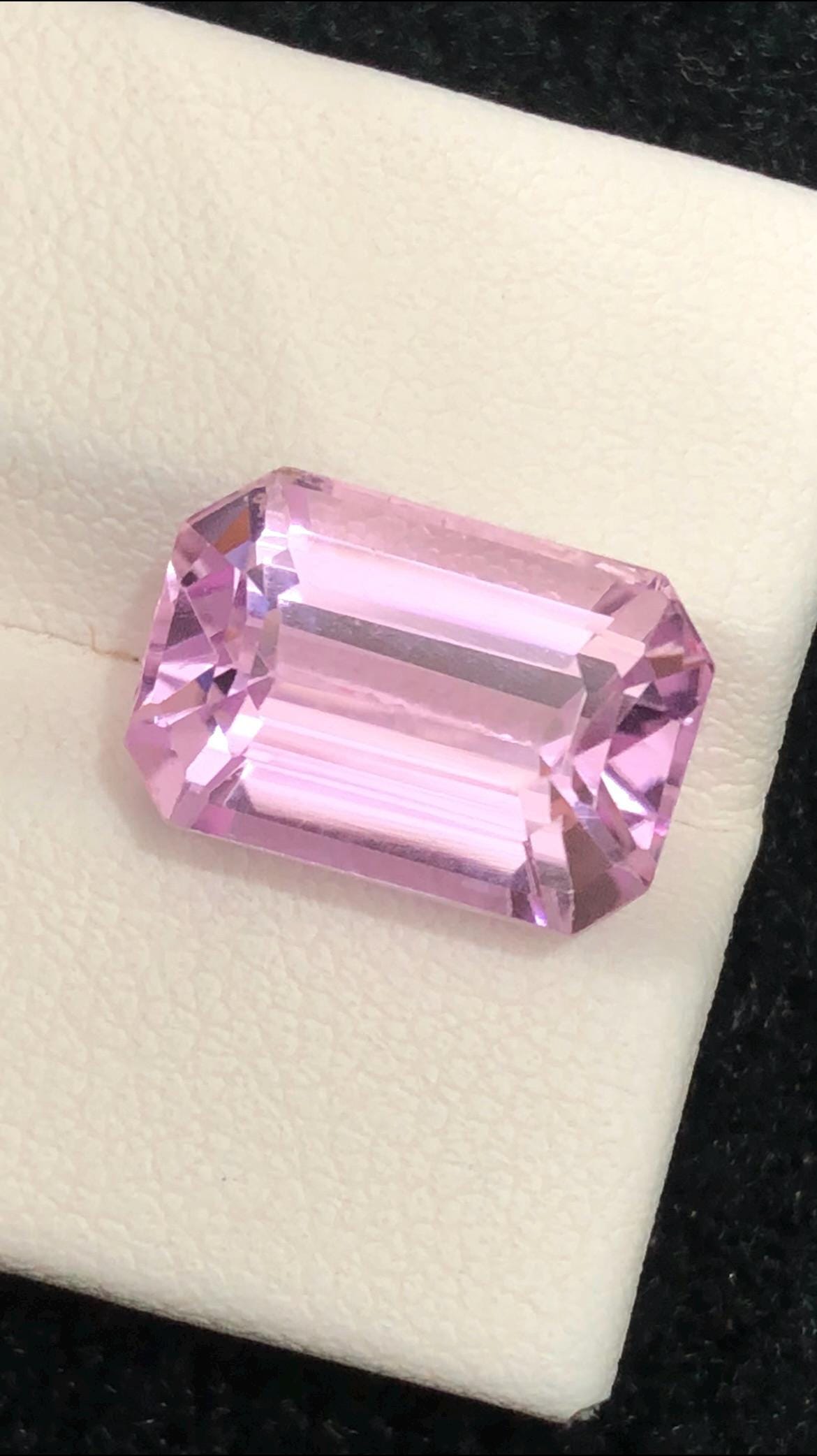 Pink Kunzite Emerald Cut – 9.70 Carats from Afghanistan