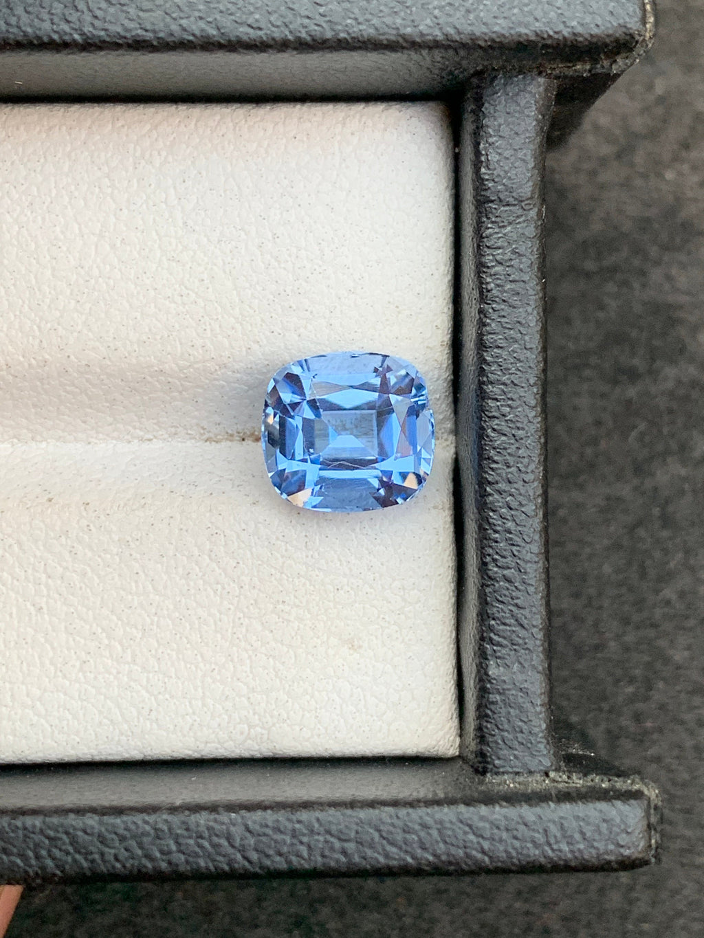 Santa Maria Blue Aquamarine Gemstone: Cushion Cut, March Birthstone (2.70 Carats)