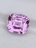 Lavender Pink Kunzite Gemstone: 6.85 CT Cushion Cut October Birthstone