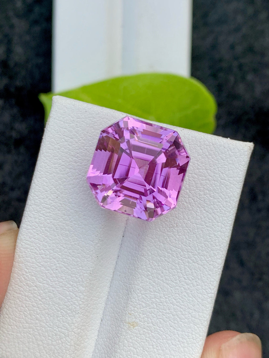 Deep Pink Kunzite Gemstone: 16.70 CT Flawless Ascher Cut