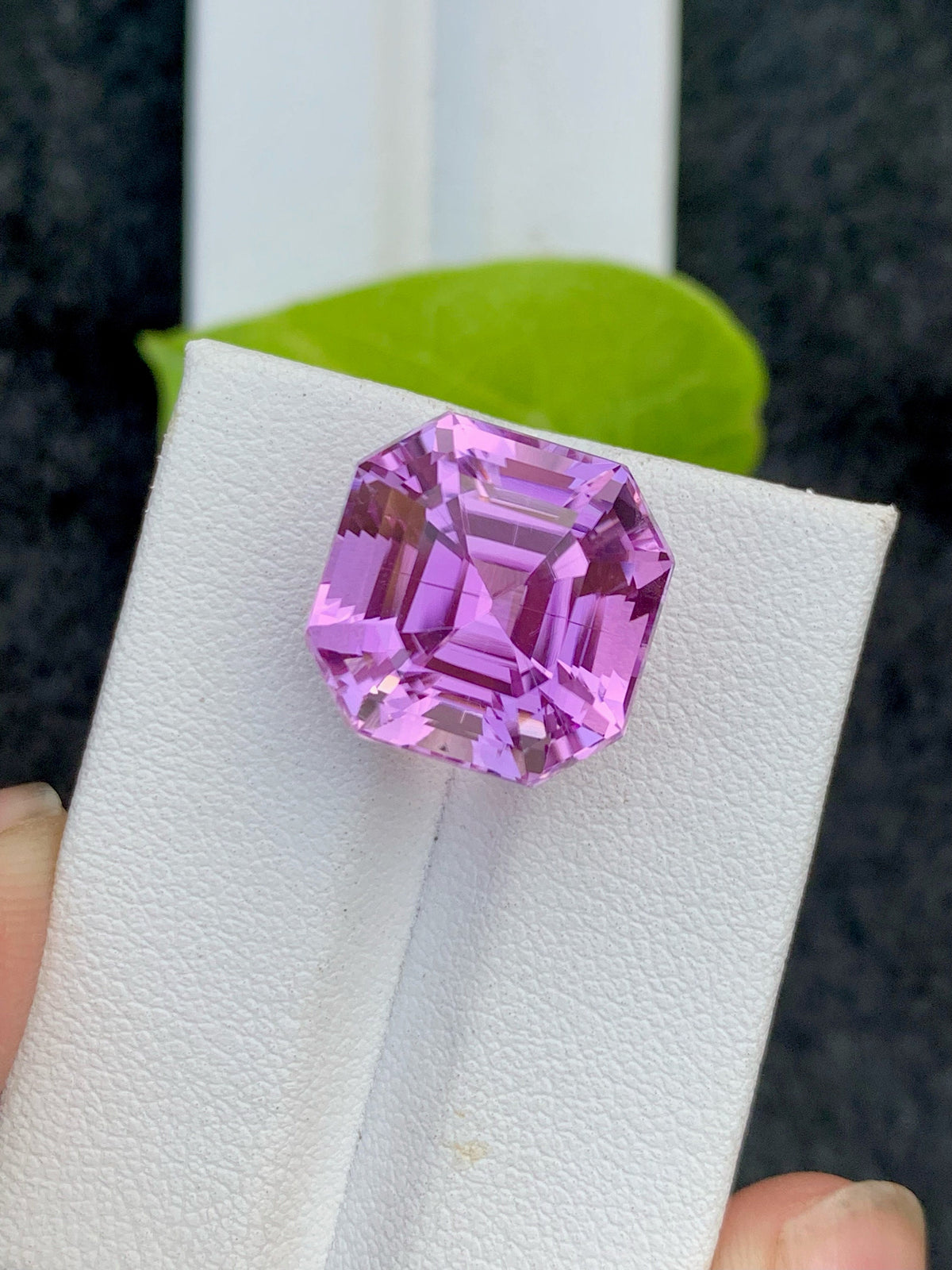Deep Pink Kunzite Gemstone: 16.70 CT Flawless Ascher Cut