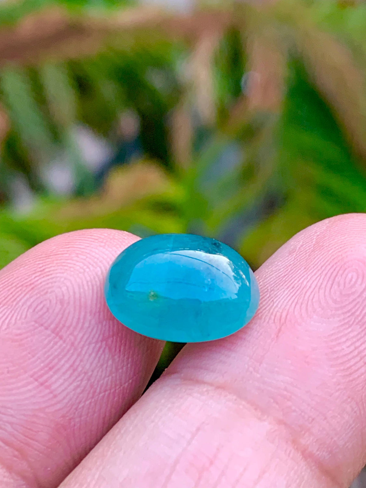 Grandidierite Cabochon: Rare Bluish-Green Gemstone from Madagascar (6.50 CT