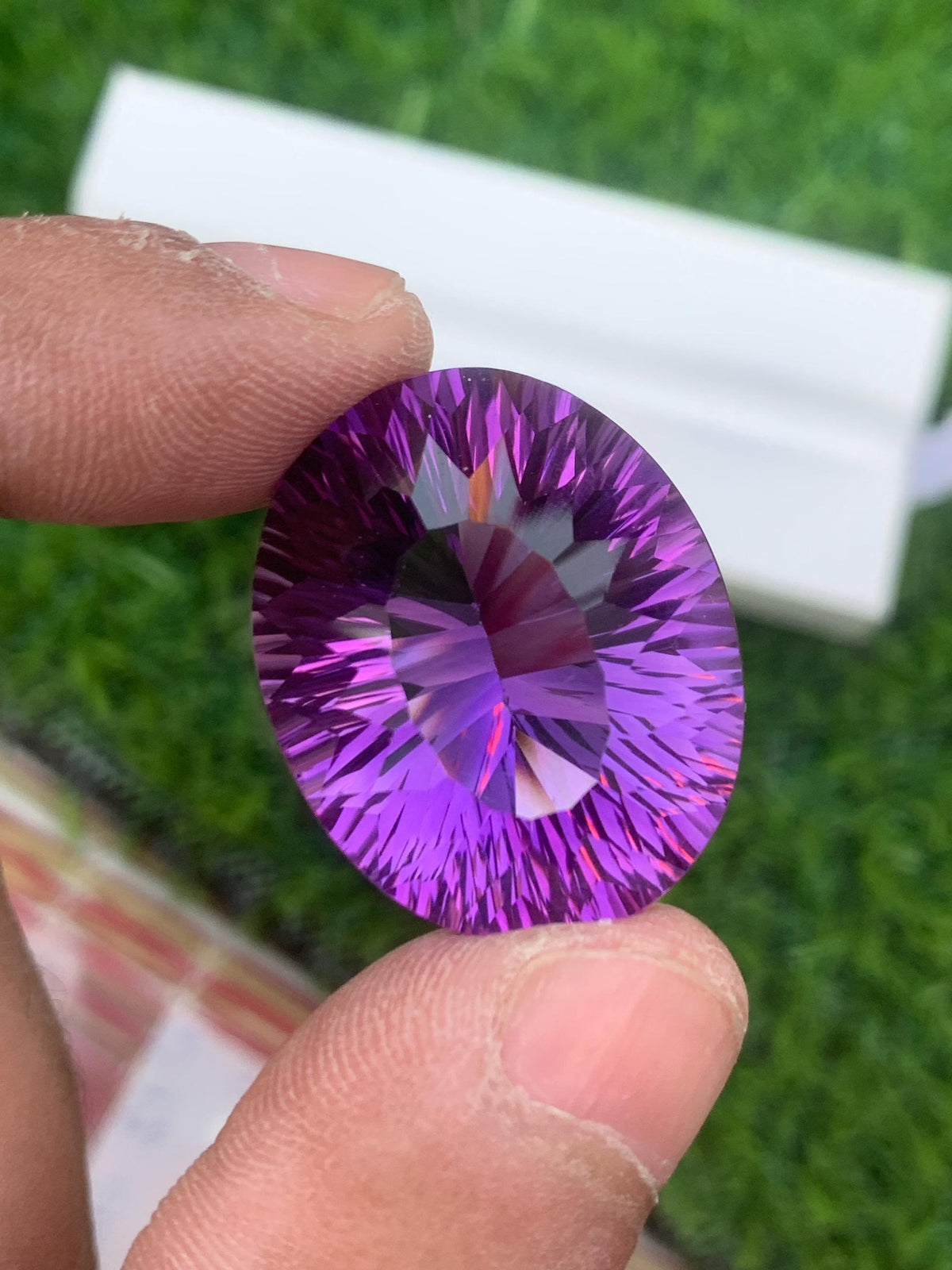 Light Purple Amethyst Gemstone: 47.95 CT Flawless Cushion Cut