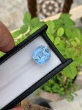 Santa Maria Aquamarine Beryl Gemstone: 17.75 Carat Cushion Cut