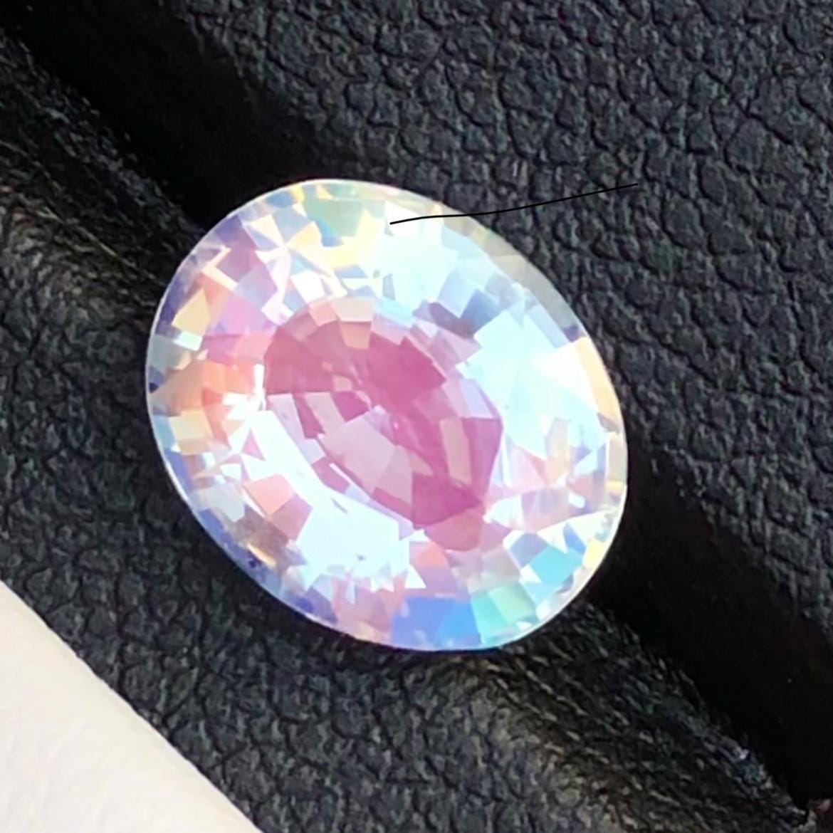 Rainbow Moonstone 2.90 Carat Oval Cut 10x8mm Gemstone from Madagascar