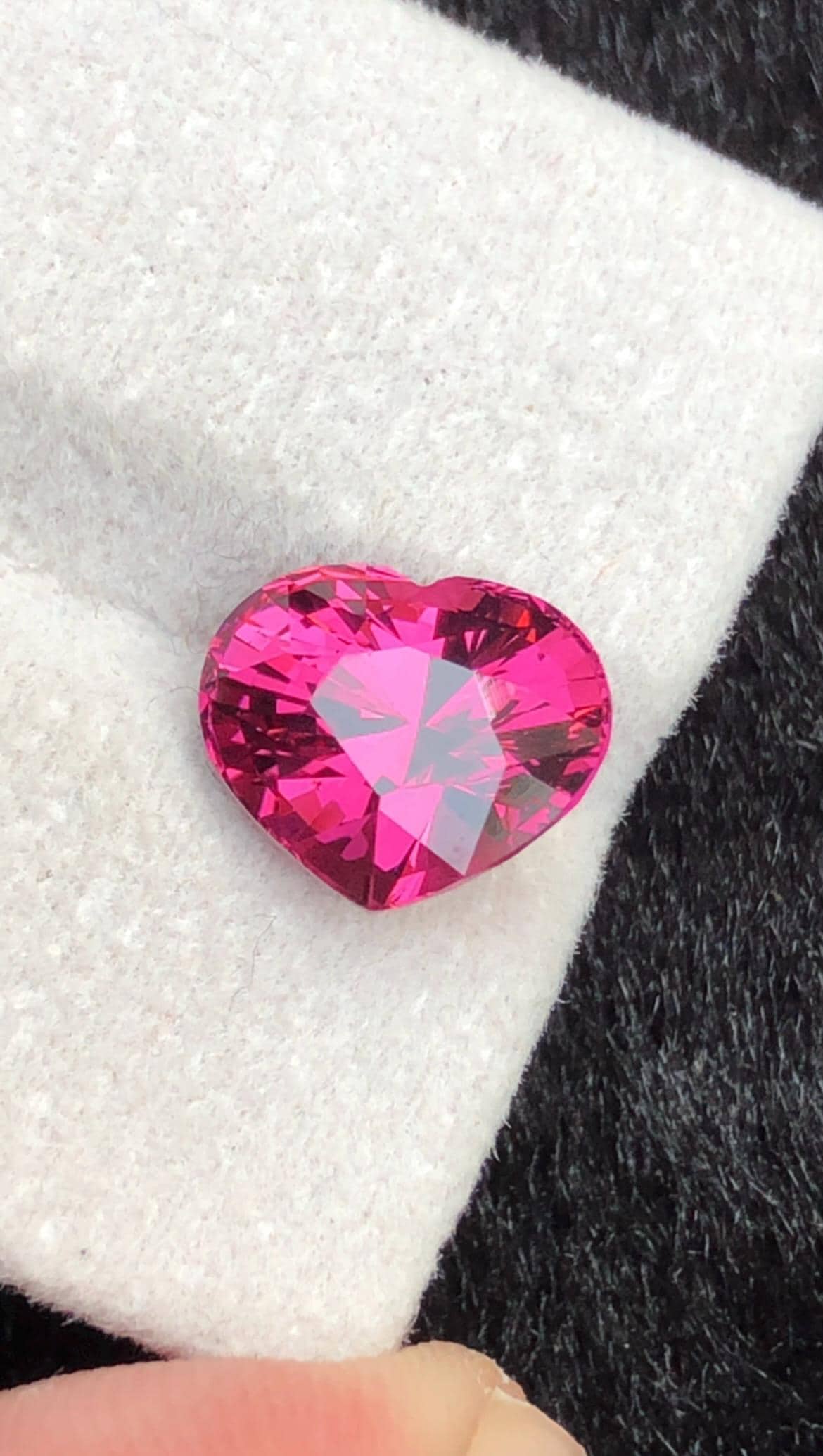 Purple Rhodolite Garnet 2.10ct Heart Cut – Tanga Mine Tanzania